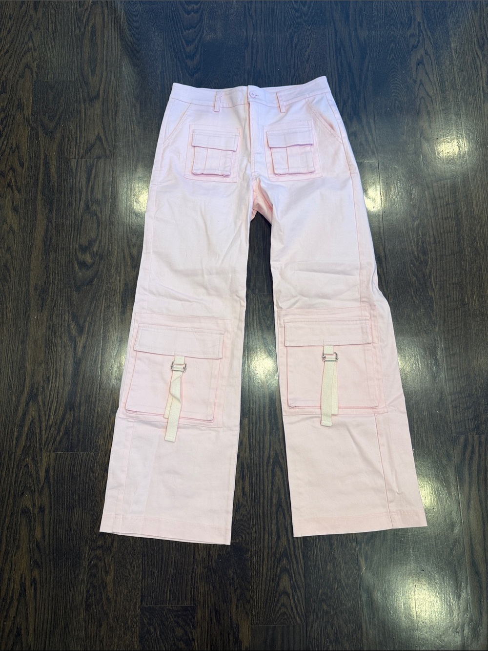 Edikted Light Pink Cargo Pants